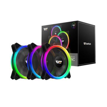 Darkflash DR12 Pro 3in1 120x120 (black) Computer Fan Set ARGB