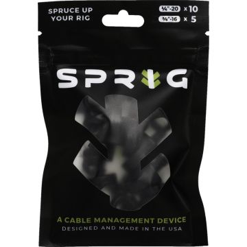 Sprig Black Value pack 10x 1/4 Sprigs + 5x 3/8 Big Sprigs