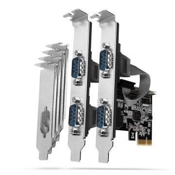 Axagon PCIe 4 Port Network Card 250KBPS SP LP PCEA-S4N (PCEA-S4N)