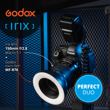 Irix 150mm + Godox MF-R76 to Canon EF Macro Set