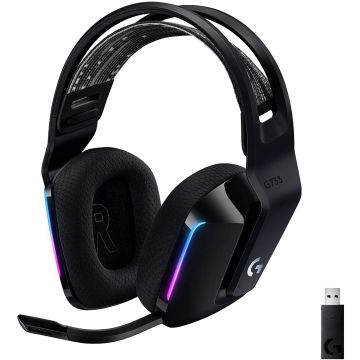 Logitech G733 Lightspeed Wireless RGB Gaming Headset Black (981-000864)