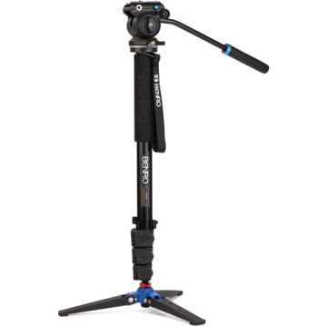 Benro A38FDS2PRO Classic Video Monopod with S2 Pro Flat Base Fluid Video Head