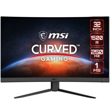 MSI G32C4XDE, 31.5-inch, Curved, 250Hz, FreeSync, VA - DP, 2xHDMI (9S6-3DA61T-039)