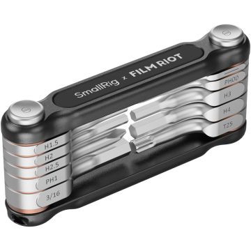 SmallRig 4375 x FILM RIOT 10-in-1 Folding Wrench Set with Multiple Angle Positioning Black