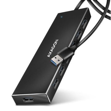 Axagon USB 3.2 Hub 7-Port Flat 1m HUE-F7A (HUE-F7A)