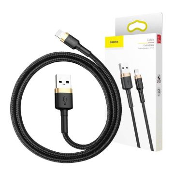 Baseus Cafule USB Lightning Cable 2A 3m Gold+Black (CALKLF-RV1)