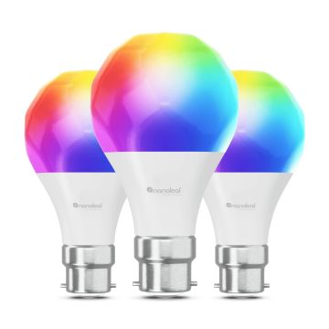 Nanoleaf Matter B22 Smart Bulbs (3 Pack) 9W 806Lm