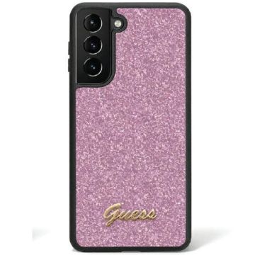 Guess Glitter Script Case for Samsung Galaxy S24 - Purple (3666339241339)