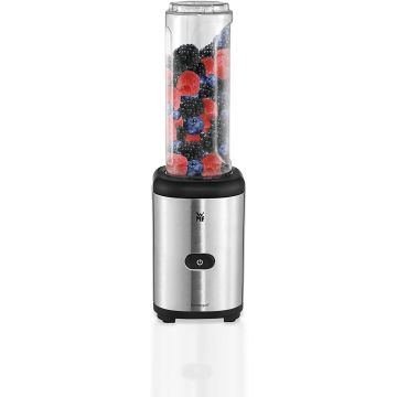 WMF Kult Mix & Go Mini Smoothie Maker, Shake Mixer, Blender Electric, 300 Watt, Tritan Plastic Bottle (0416270011)