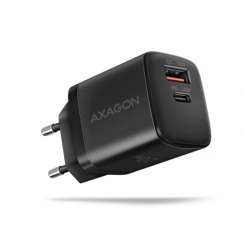 Axagon Wall USB Mobile Charger 20W 2 Port Black (ACU-PQ20)