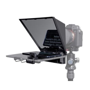 FeelWorld TP2 Portable 8" Teleprompter supports up to 8" Smartphone/Tablet Prompting DSLR Camera Shooting
