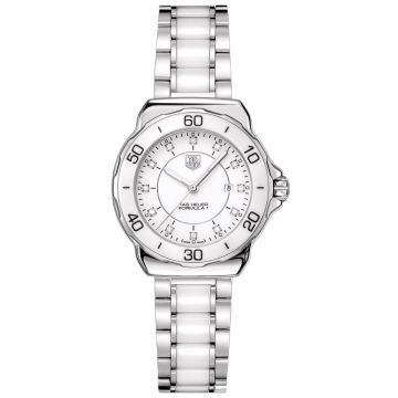 Tag Heuer Formula 1 Steel and Ceramic Diamond Dial 32mm Ladies Watch WAH1315.BA0868