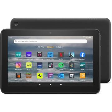 Amazon All-new Fire 7 tablet, 7-inch display, 16 GB, latest model (2022 release), Black with Ads