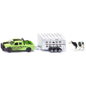 Siku RAM 1500 with livestock trailer (1998)