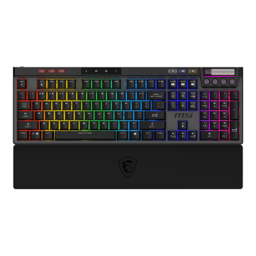 MSI STRIKE PRO Wireless Gaming Keyboard US Black (STRIKE PRO W SILENT US)