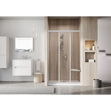 Ravak Shower Doors ASDP3-80 198 White + Glass Transparent (00V401R2Z1)