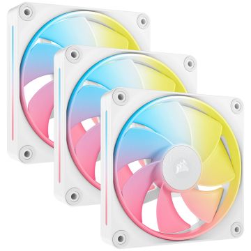 Corsair iCUE Link LX120-R, PWM fan, RGB - 3-pack, 120mm, White (CO-9051054-WW)