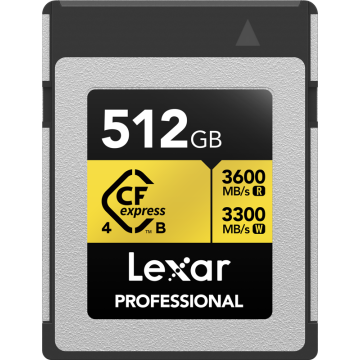 Lexar CFexpress 4.0 Pro Gold R3600/W3300 512GB (LCXEXP4512G-RNENG)