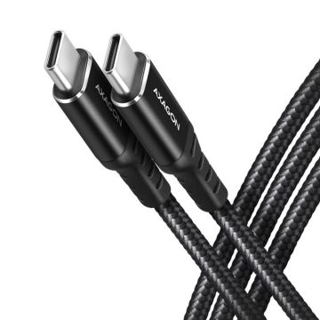 Axagon USB C to USB C Cable 2m 60W Black (BUCM-CM20AB)