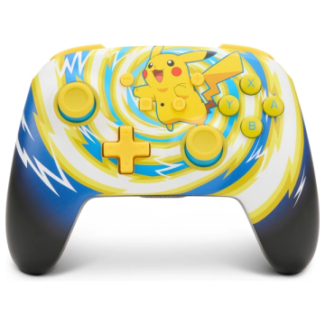 PowerA Enhanced (Pokemon Pikachu Vortex) Wireless Controller For Nintendo Switch