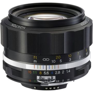 Voigtlander 58mm f/1.4 Nokton SL II-S Nikon F Black
