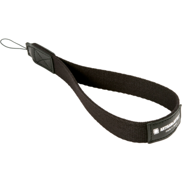 Artisan & Artist ACAM-296 Wrist Cloth Strap thin paracord (with Loop) Black