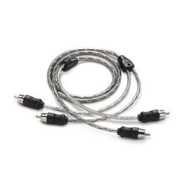 JL Audio JLM-XD-CLRAIC2-3 Clear 2 Channel Interconnect Cable - 3ft