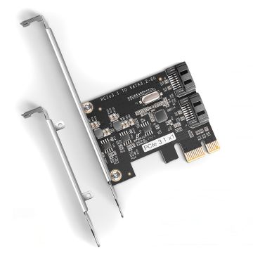 AXAGON PCES-SJ2 PCIe Controller 2x internal SATA 6G port, JMB582 + LP (PCES-SJ2)