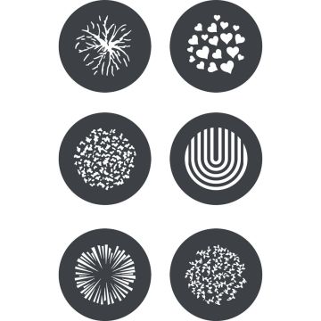 Godox GP-GS2 Gobo Set for MG1200Bi Spotlight Mount (6-Pack)
