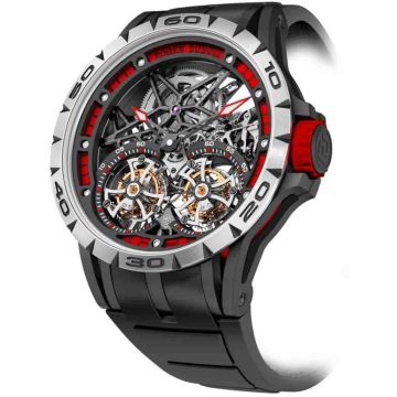 Roger Dubuis Excalibur Spider Skeleton Double Flying Tourbillon Men's Watch RDDBEX0481