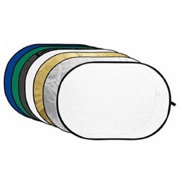 Godox 7-in-1 Gold, Silver, Black, White, Translucent, Blue, Green Reflector Disc-100x150cm