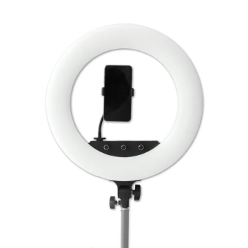 Caruba RGB Round Vlogger 18 inch LED Set with Bag Pink
