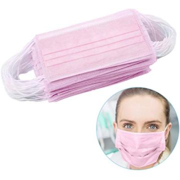 Medical Pink Face Masks 50 pieces in a box