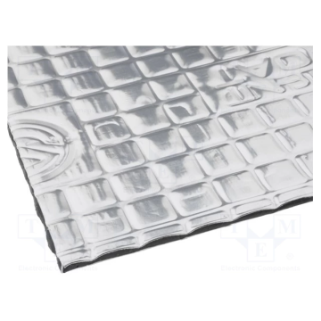 Silent Coat Damping mat, aluminium foil/butyl rubber/ 375x250x2mm (SC-M2-20) Skaņas Izolācija