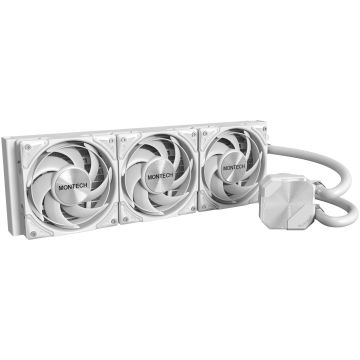 Montech HyperFlow Silent AiO Water Cooling - 360mm, White (Hyperflow Silent 360 (W))
