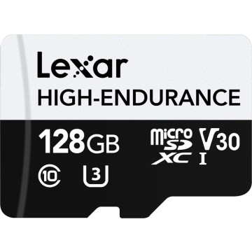 Lexar microSDXC High-Endurance UHS-I/U3/10 R100/W45 (V30) 128GB (LMSHGED128G-BCNNG)