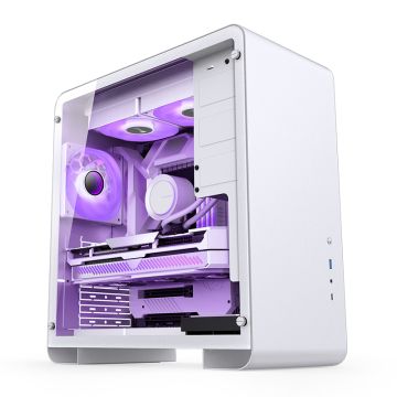 Jonsbo U4 Pro Midi-Tower, Tempered Glass White
