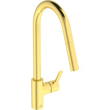 Ideal Standard Gusto Virtuves Jaucekrāns Brushed Gold (BD414A2)