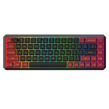 Darmoshark K5 TKL wireless mechanical keyboard with RGB (US, Hot-swap, RED switch V3) Black