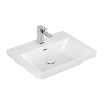 Villeroy&Boch Subway 3.0 CeramicPlus Izlietne ar Pārplūdi 60x47x16,5cm White Alpin (4A7060R1)