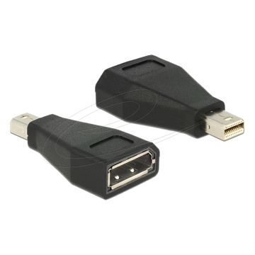 Delock Adapter mini Displayport 1.2 Plug to Displayport Socket black (65238)