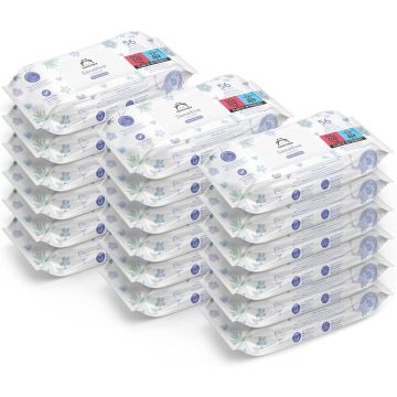 Mama Bear Sensitive Baby Wipes - Pack of 18 (1,008 Wipes)