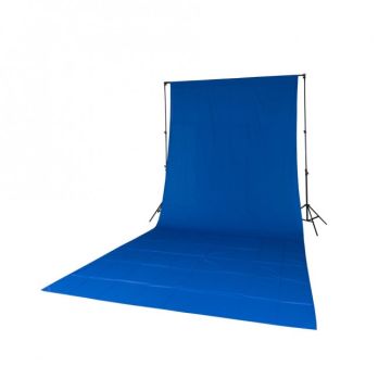 Quadralite Solid Muslin Backdrop Cotton 2.85x6m Blue