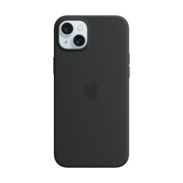 Apple iPhone 15 Silicone Case with MagSafe Black MT0J3