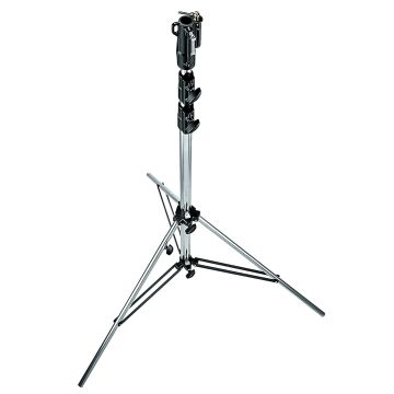 Manfrotto 10.9' Chrome Plated Steel Heavy Duty Stand With Leveling Leg (126CSU)