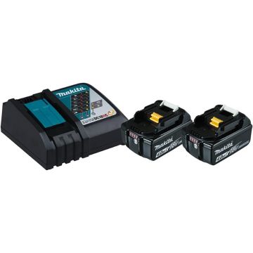 Makita uzlādes komplekts 18 V (197490-7) ar 2x BL1840B 4,0 Ah akumulatoru + DC18RC lādētāju