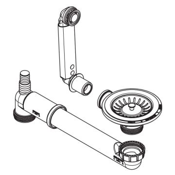 Franke Set WK Manual 1B Hidden Round Overflow (112.0685.892)