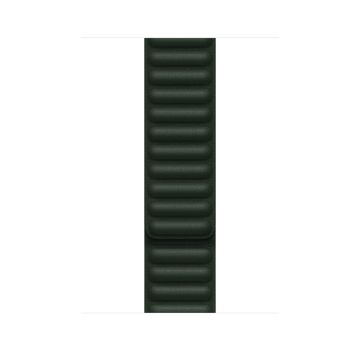 Apple 45mm Sequoia Green Leather Link - M/L ML803ZM/A