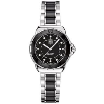 Tag Heuer Formula 1 Steel and Ceramic Diamond Dial 32mm Ladies Watch WAH1314.BA0867