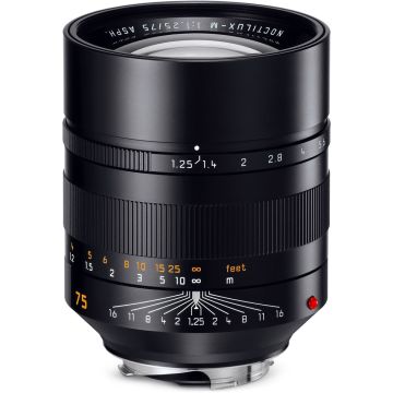 Leica Noctilux-M 75mm f/1.25 ASPH Black (11676)